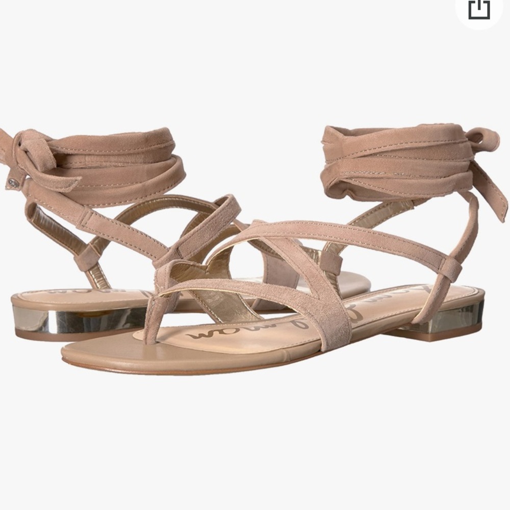 SAM EDELMAN DAVINA ‘OATMEAL SUEDE’ SANDAL